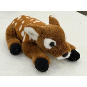 Jagg Fawn Deer Stuffed Animal Plush Brown White 12" Long